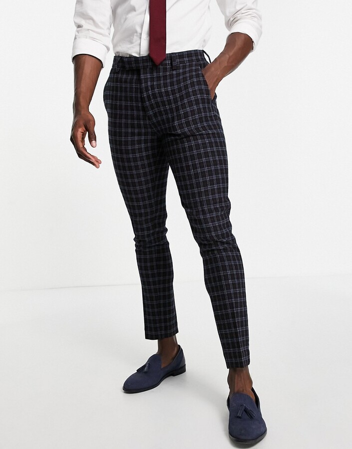 navy super skinny suit