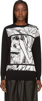 Thumbnail for your product : McQ Black Jacquard Manga Bunny Sweater