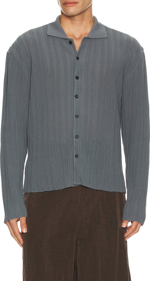 LE 17 SEPTEMBRE Le17Septembre Ribbed Cardigan in Blue