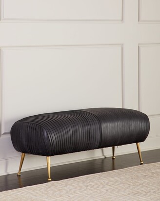 Modern Leather Bench The World S, Modern Faux Leather Storage Benchmark