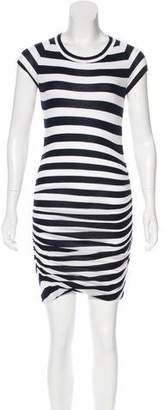 A.L.C. Striped Ruched Dress