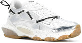 Thumbnail for your product : Valentino Garavani Spray-painted Bounce Sneakers Silver