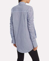 Thumbnail for your product : Victoria Beckham Victoria, Gathered Sleeve Poplin Top