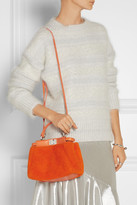 Thumbnail for your product : Fendi Peekaboo small leather-trimmed shearling tote