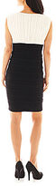 Thumbnail for your product : JCPenney Ombre Melrose Sleeveless Shirred Shutter-Pleat Dress - Petite