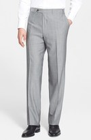Thumbnail for your product : Canali Flat Front Tropical Wool Trousers
