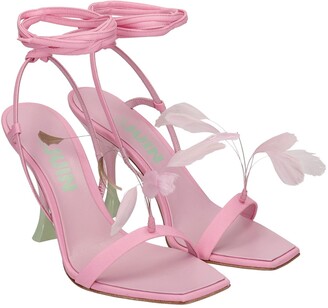 3JUIN Kimi 095 Sandals In Rose-pink Satin - ShopStyle