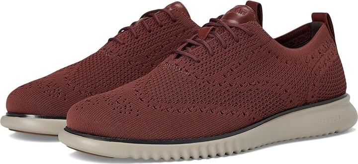 Cole Haan 2.Zerogrand Stitchlite Oxfords Men's Shoes Dark Brick/Midnight Moon/Paloma : 13 D - Medium, Textile