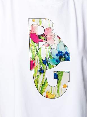 Blugirl floral logo T-shirt