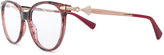 Thumbnail for your product : Bulgari wood effect round glasses