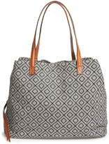 Thumbnail for your product : Sole Society 'Oversize Millie' Stripe Print Tote