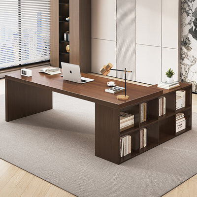 Hokku Designs Simple Modern Solid Wood L-Shaped Desk