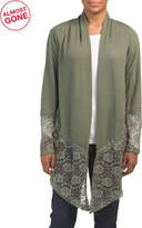 Thumbnail for your product : Lace Trim Waffle Cardigan