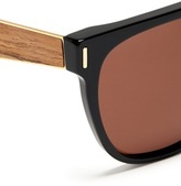 Thumbnail for your product : Nobrand Flat Top Francis wood arm sunglasses