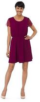 Thumbnail for your product : Merona Petite Crepe Dress w/Lace Cap Sleeves