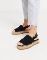 asos design jaguar espadrille flatforms