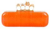 Thumbnail for your product : Alexander McQueen Python Knuckle Duster Clutch