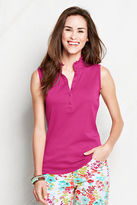 Thumbnail for your product : Lands' End Women's Sleeveless Supima Micro Modal Polo Shirt