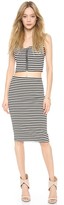 Thumbnail for your product : BB Dakota Lilia Striped Crop Top