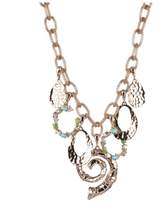 Thumbnail for your product : Alexis Bittar Hammered Bamboo And Multi-Stone Mesh Chain Charm Necklace