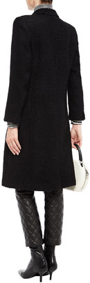 Sandro Double-breasted Boucle-tweed Coat