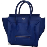 Thumbnail for your product : Celine Mini Luggage Tote Electric Blue