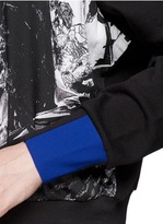 Thumbnail for your product : Nobrand 'Maclaine' blackbird print contrast hoodie