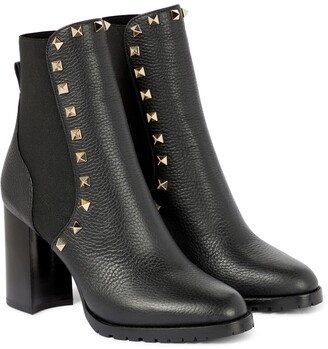 Valentino Garavani Rockstud 90 leather ankle boots