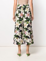 Thumbnail for your product : Dolce & Gabbana Cropped Floral Print Trousers