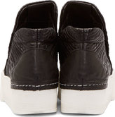 Thumbnail for your product : Cinzia Araia CA by Black Leather Tribal Platform Sneakers