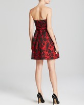 Thumbnail for your product : Aqua Strapless Floral Jacquard Fit and Flare Dress - Bloomingdale's Exclusive