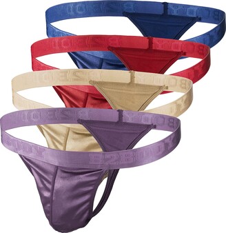 B2BODY Satin Mens Sport Thongs Underwear Silky Sexy Man G String Thong  Undie Multi Pack - ShopStyle Boxers