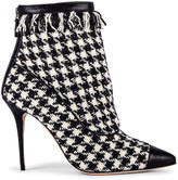 Thumbnail for your product : Manolo Blahnik Gargi 105 Bootie in Black Houndstooth | FWRD