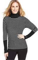 Thumbnail for your product : Style&Co. Striped Turtleneck Sweater