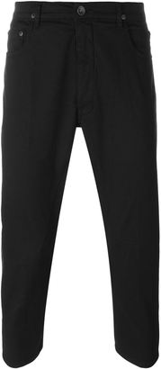 Rick Owens cropped straight leg trousers