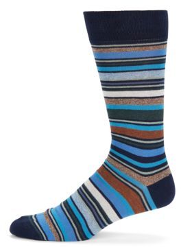 Saks Fifth Avenue Cotton-Blend Striped Socks
