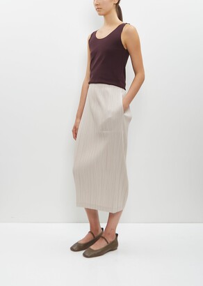 プリーツプリーズ THICKER BOTTOMS スカート クールグレー 3美品 プリーツプリーズ THICKER BOTTOMS スカート クールグレー 3美品 美品