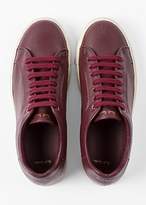 Thumbnail for your product : Paul Smith Women's Burgundy Perforated Leather 'Basso' Trainers