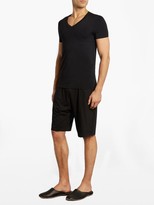 Thumbnail for your product : Hanro V-neck Micro-touch Jersey T-shirt - Black