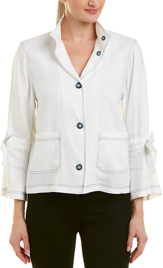 tahari linen jacket