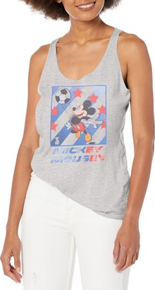 Disney Classic Mickey Football Star Women's Racerback Tank Top