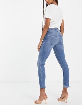 Calvin Klein Jeans mid rise skinny jeans in mid wash