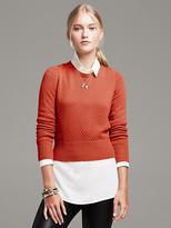 Thumbnail for your product : Banana Republic Textured Cropped Pullover