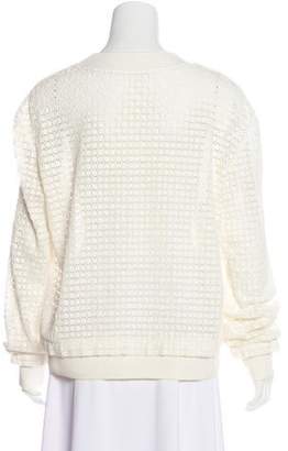 Thakoon Crochet Long Sleeve Sweater