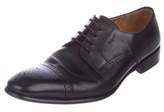 Thumbnail for your product : Ferragamo Cap-Toe Leather Derby Shoes