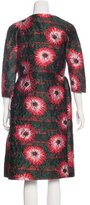 Thumbnail for your product : Michael Van Der Ham Floral Jacquard Wrap Dress