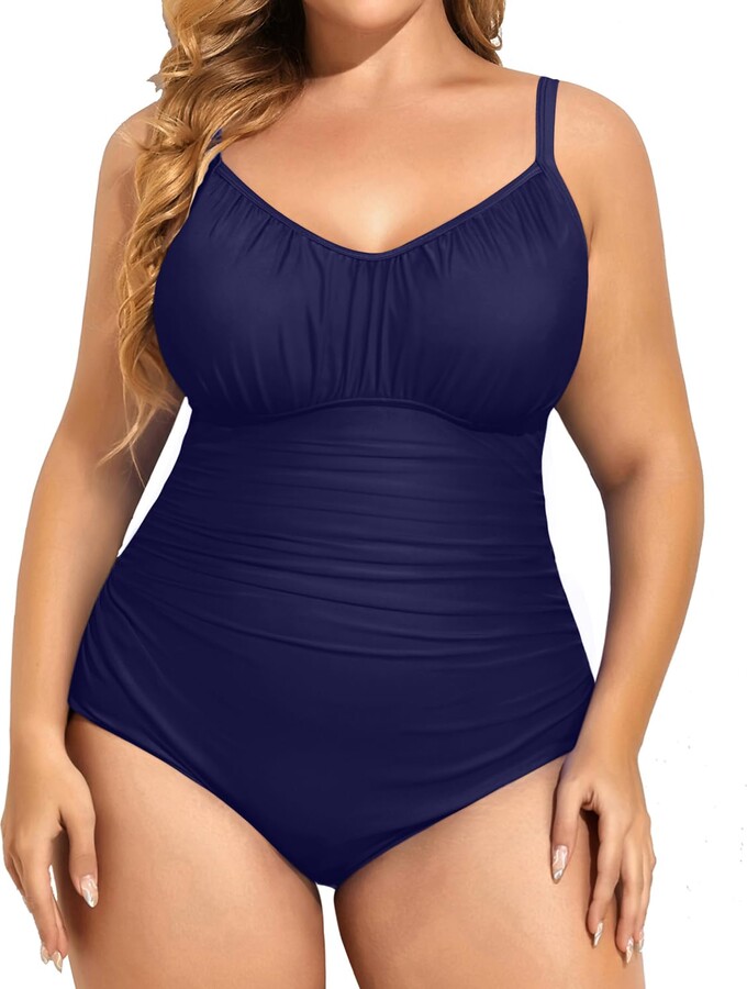 Buy Aqua Eve Plus Size Swimsuit Women One Piece Swimsuit Tummy