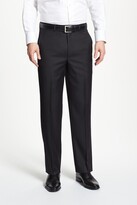 Thumbnail for your product : Santorelli Luxury Flat Front Wool Dress Pants