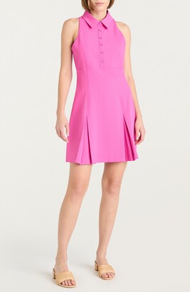 Cinq à Sept Casette Sleeveless Ft & Flare Shirtdress