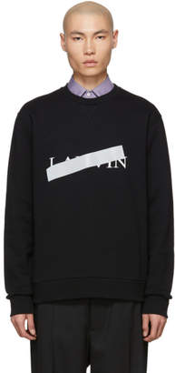 Lanvin Black Cross Out Logo Sweatshirt
